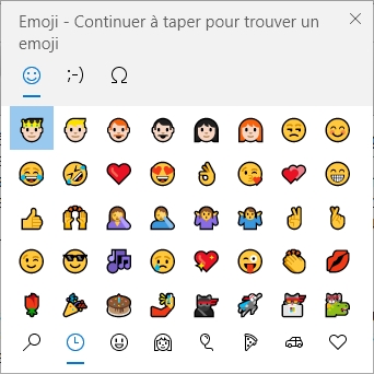 Clavier émoji